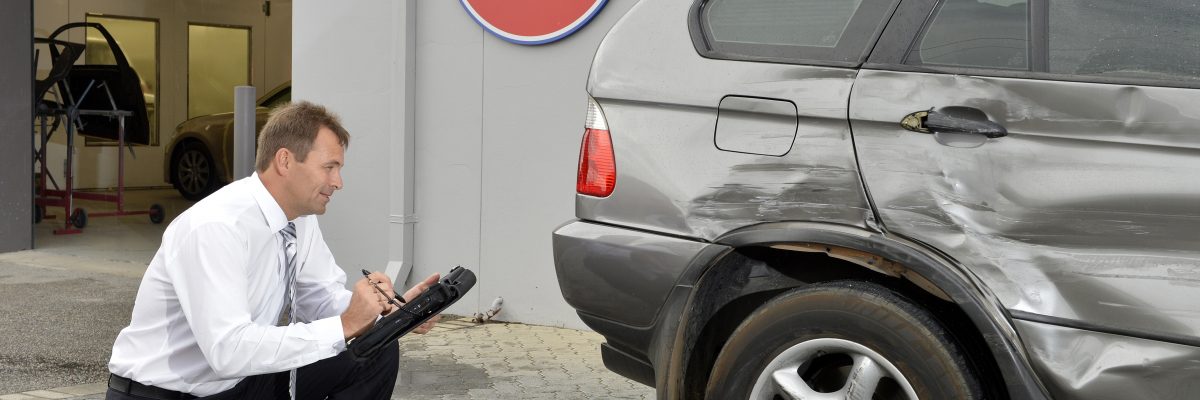 assessing damage to bmw at car craft